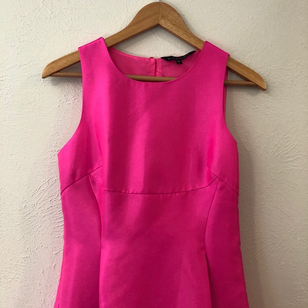 Kaya & Sloane satin pink fit and flare dress - Picture 7 of 13
